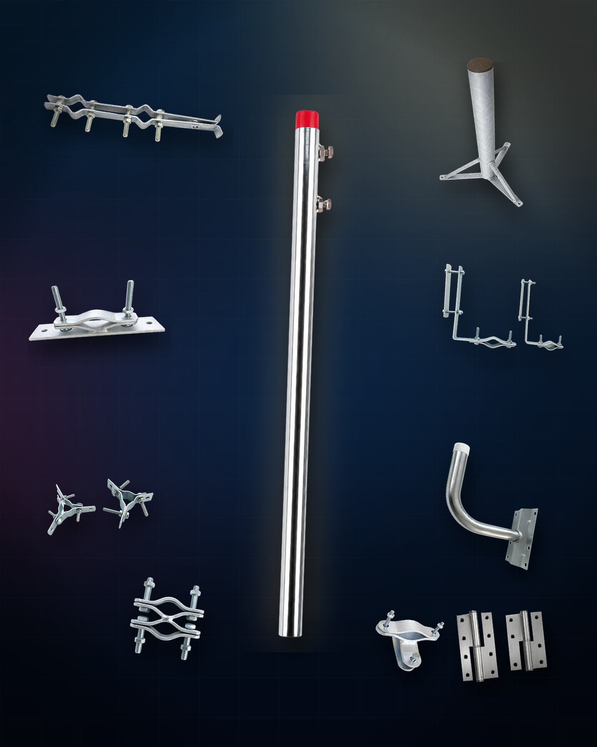 Catalogo FASMET — pali, zanche, giunti, supporti, ferramenta inox